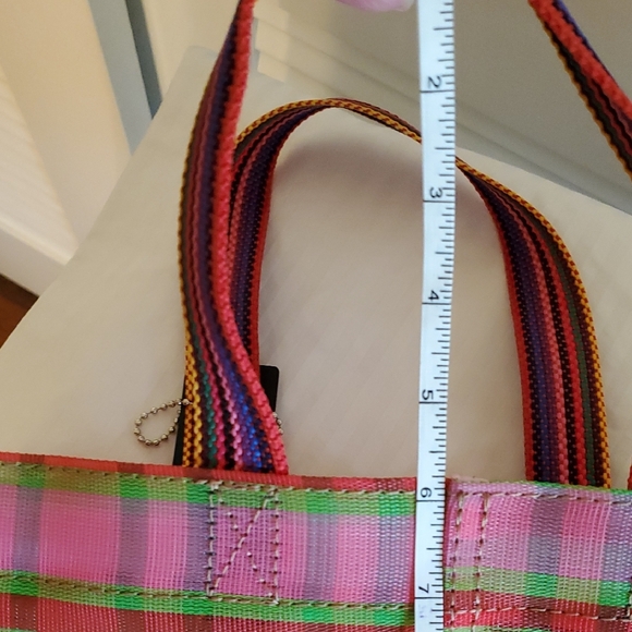 Consuela Vibrant Pink and Green Mini Tote - Picture 8 of 8